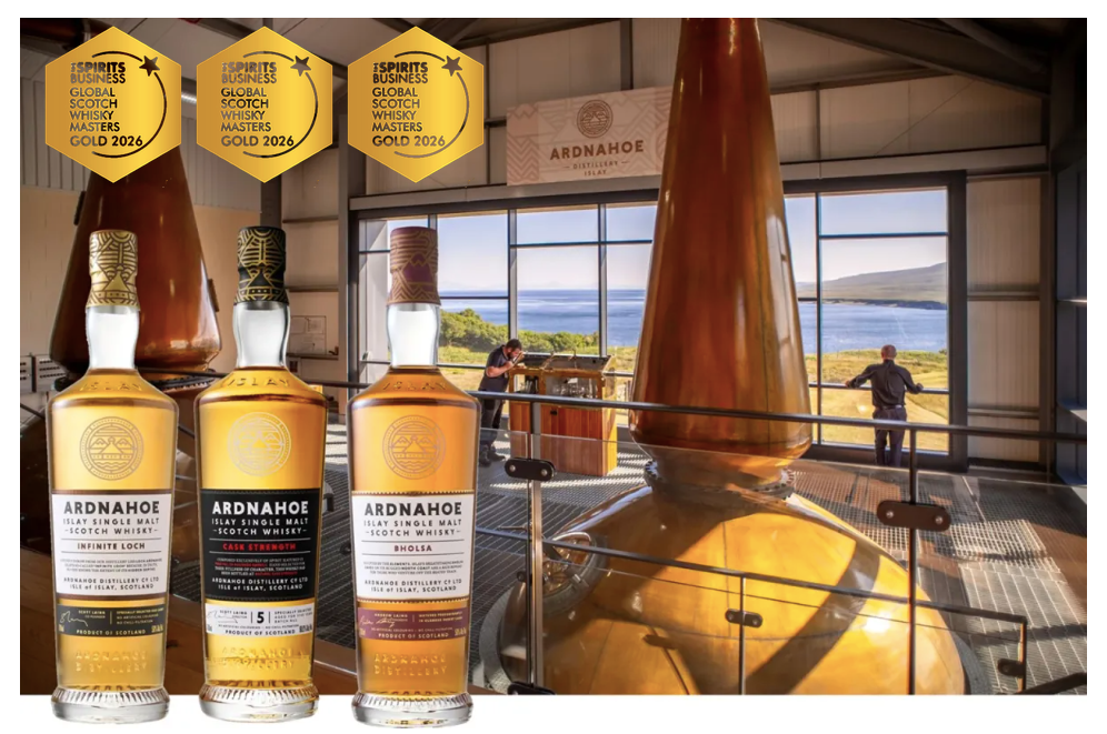 Triple Gold For Ardnahoe at The 2026 Whisky Masters