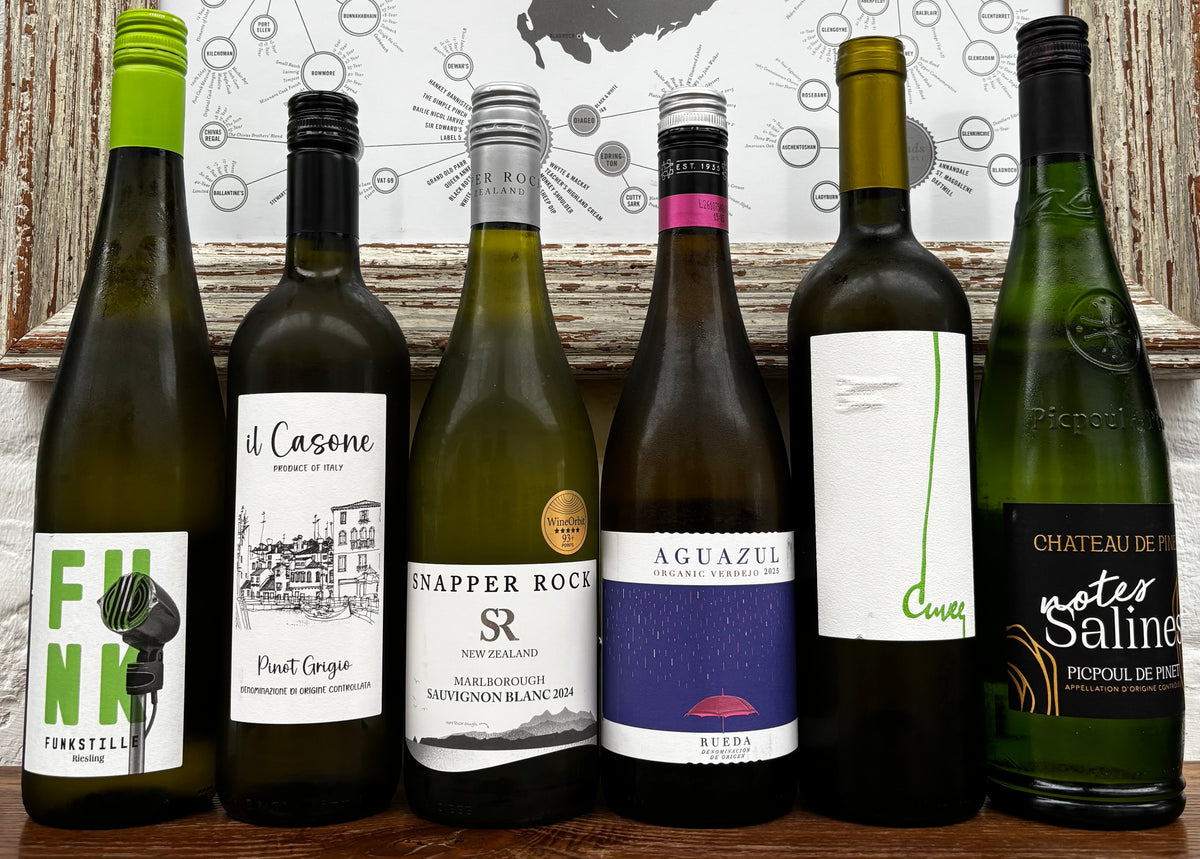 Bright, Crisp & Refreshing White Wines. 6x75cl Mixed Case