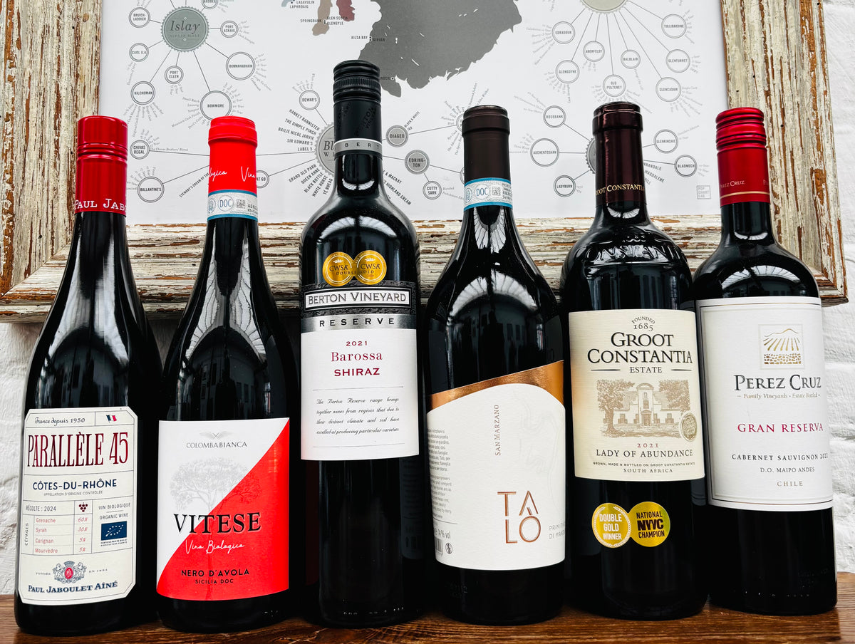 Big, Fruity Reds. 6x75cl Mixed Case