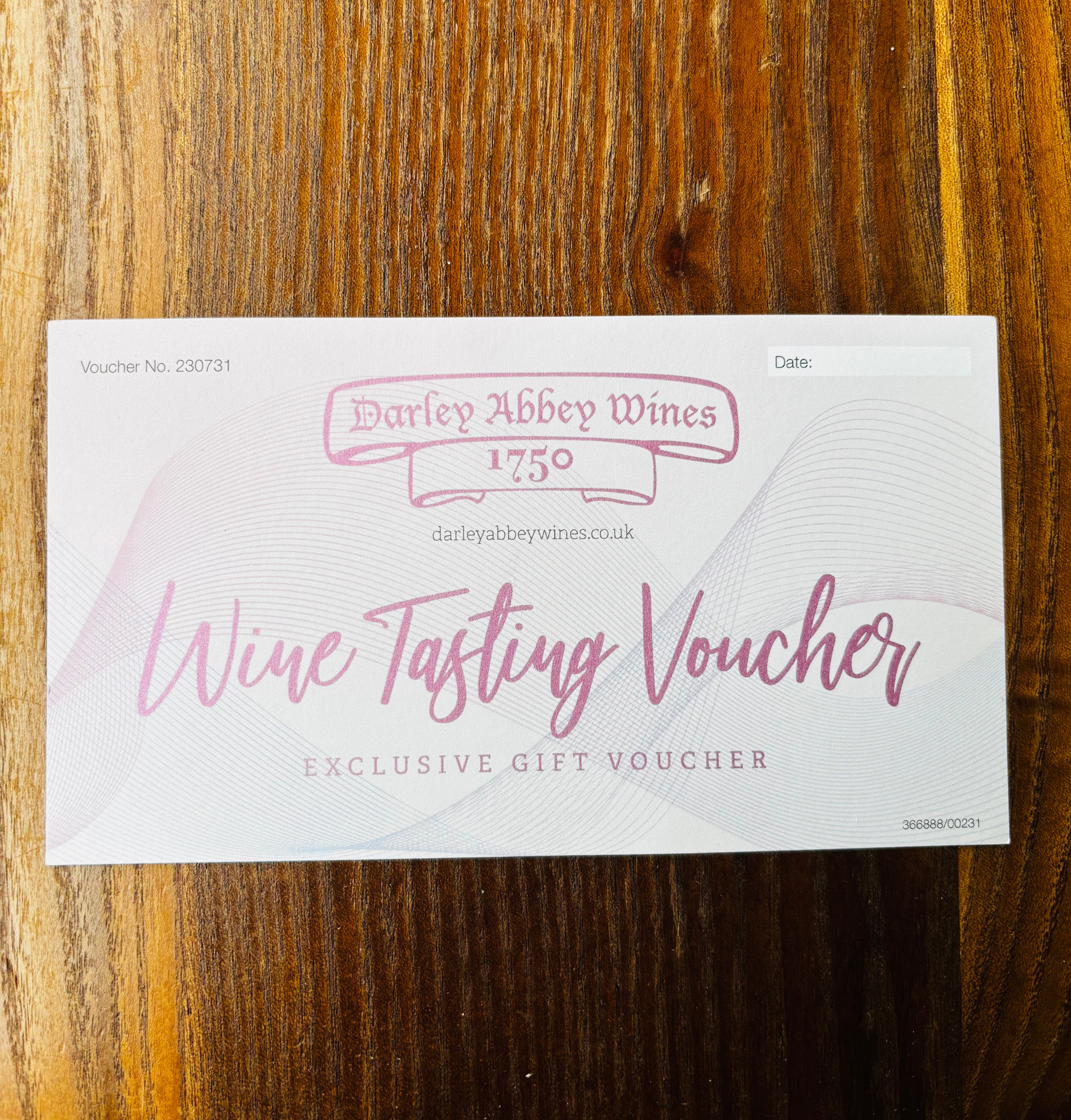Darley Abbey Wines Wine Tasting Vouchers