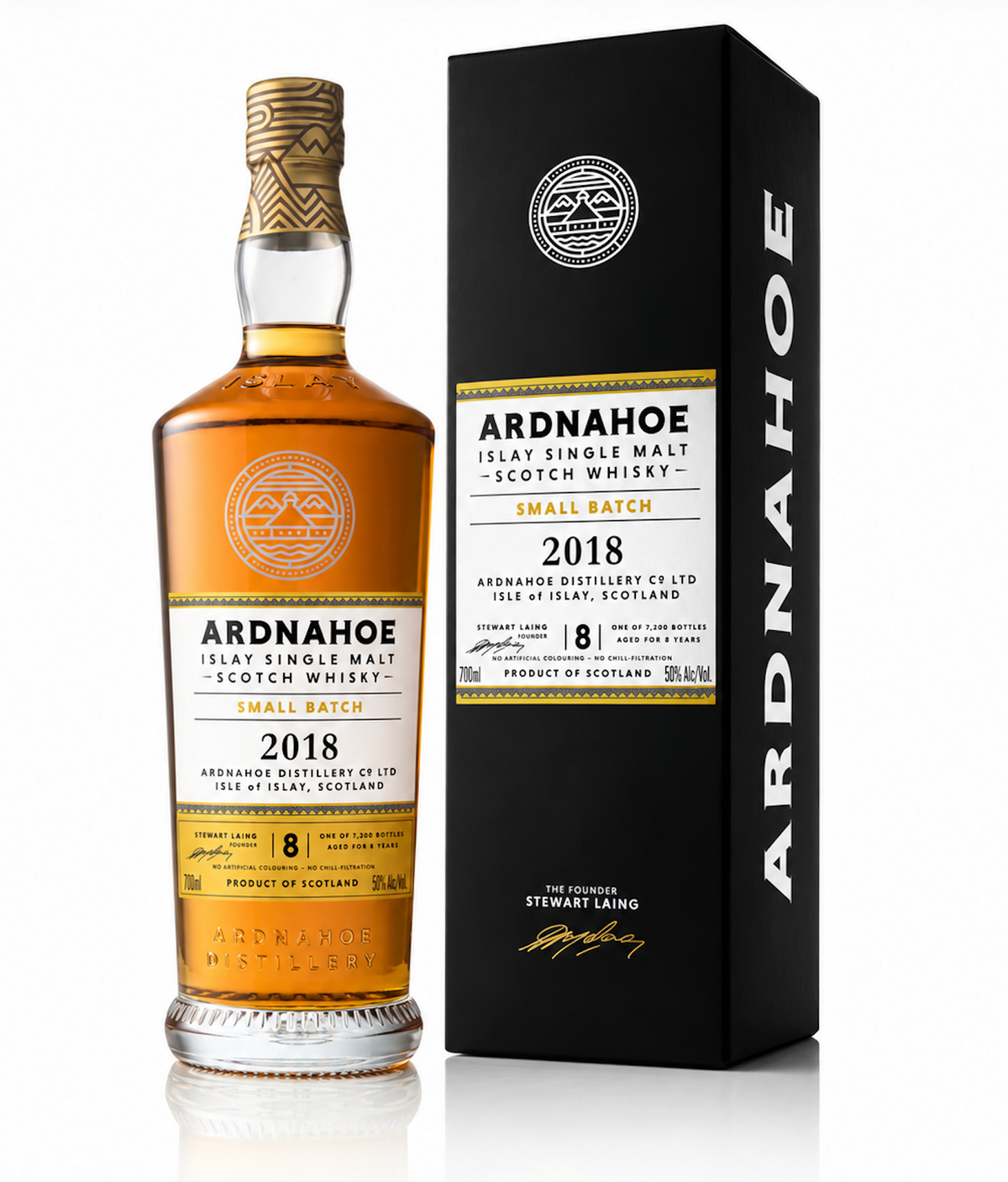 Ardnahoe Islay Whisky, 2018 Limited, Small Batch Release. 50%, 70cl.
